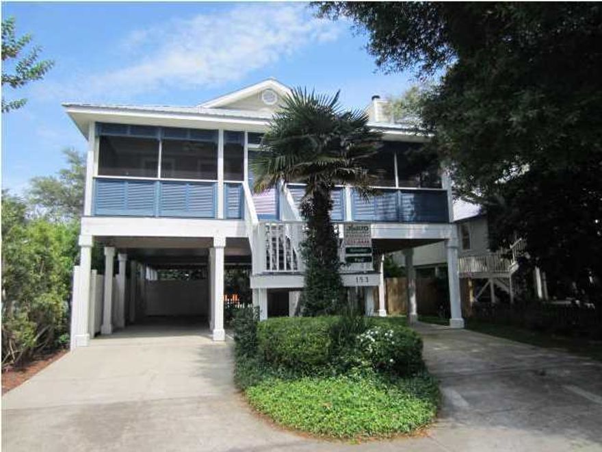 'Spinnaker' is a well planned traditional Florida Cottage in the heart of New Grayton Beach on coveted Magnolia Street. Nestled among lush vegetation including native oaks and magnolias,'Spinnaker' is just a short stroll to either of 2 beach accesses nearby. Many onsite amenities include ample covered parking, large pool surrounded by decks, patio/grilling areas for enjoyment and entertaining at the Emerald Coast. There is a partially enclosed outdoor shower adjacent to and with direct access to ground floor laundry when coming out of pool or off the sugar-white sand beach.