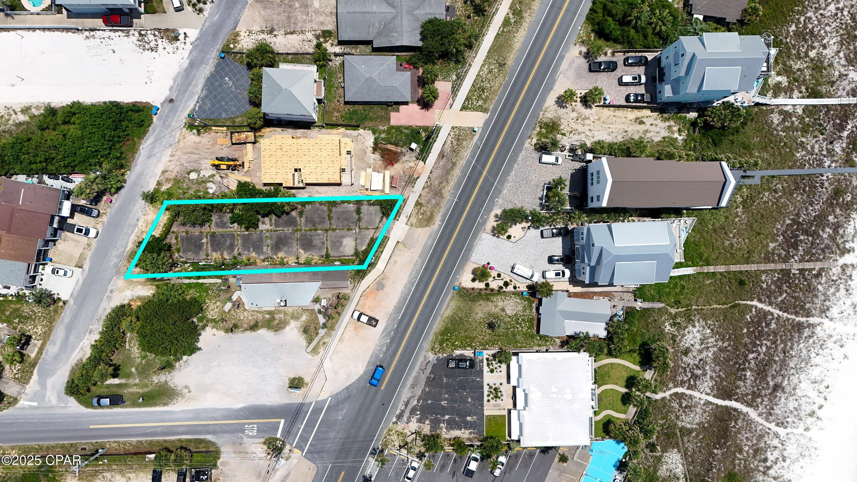 Incredible opportunity to own a prime residential lot on the sought-after west end of Panama City Beach. This spacious 56x150 lot offers dual street access from Webb Street and Front Beach Road, giving you flexibility for your build and layout. Located directly across from the Gulf, with beach access nearby, this lot is surrounded by some of the area's best attractions. Enjoy being close to popular local favorites like Carousel Supermarket and Thomas Donuts, as well as top dining, shopping, and entertainment options including Dolly Parton's Pirates Revenge, TopGolf, Pier Park, and McGuire's Irish Pub. Situated in a golf-cart-friendly community, this is the perfect location for your dream beach home or investment property in one of the most desirable areas in PCB!