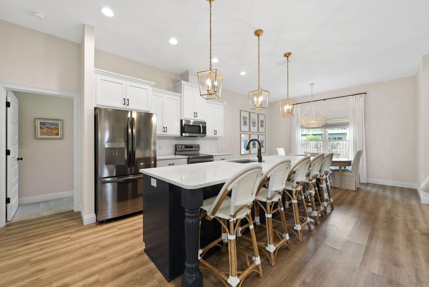 Currently under contract, Seller will accept back up offers. This stunning single-level home was BUILT IN 2022 offering a rare find - a newer construction home in the coveted Cove neighborhood of Panama City, Florida. This home embodies classic, coastal design and offers an exceptional lifestyle just two blocks from the Bay. Enjoy leisurely walks by the water and breathtaking sunsets every day in the Cove, a golf cart-friendly community with NO HOA where neighbors gather and community thrives!This IMPECCABLY MAINTAINED home spans 1,948 square feet and features a timeless design with 4 bedrooms, 2 baths and a 2-car garage. The property sits on a .25-acre homesite, complete with a privacy-fenced backyard and alley access with a gate. This home has plenty of room for a POOL so you can create your dream backyard oasis to enjoy year round! With no HOA restrictions, it is ideal for boat and trailer owners! 

The lush landscaping enhances the curb appeal of this remarkable residence clad in Hardie board and stone. You'll love that the major systems of the home are 2022 to ensure lower interest rates and peace of mind with little to no maintenance. 

Step inside to discover a true foyer area as you walk into an open concept layout flooded with natural light. The home offers 10' ceilings in the great room with an 11' tray ceiling in the living area. The remainder of the house has high 9' ceilings throughout giving it an incredible open feel. With French doors leading to the patio, you'll love the indoor outdoor experience this home provides. A covered porch overlooks the backyard, ideal for grilling, watching the kids play, and hosting family gatherings. The home has incredible upgrades, including custom built-ins in the living area, Visual Comfort designer lighting, custom window coverings throughout and Quartz countertops. The oversized kitchen island offers seating for five, making it a perfect gathering spot. With stainless appliances and a full size pantry, this kitchen is great for entertaining. The dining room is bright with natural light and overlooks the backyard.

The split floor plan ensures privacy, with a large primary suite featuring a 10' tray ceiling, dual bath vanities, a soaking tub, tiled shower with glass enclosure, separate water closet and a large walk-in closet designed for two. Two guest bedrooms are located on the right side of the house, with a guest bath accessible via the hallway. The fourth bedroom, situated just off the living area, offers versatile use as a bedroom, home office or playroom, with ample storage provided by two closets.

Experience the perfect blend of coastal charm and modern convenience of a newer home in the Cove that was built in 2022. Every detail has been thoughtfully considered to create a welcoming and comfortable feel with this exceptional home in a highly desirable neighborhood! With hundred year oak tree-lined streets, new sidewalks throughout and charming community parks and playgrounds, there's a reason people love to call the Cove home. 

The Cove is conveniently located adjacent to Downtown Panama City where you'll enjoy restaurants, shopping, weekend farmers markets, community festivals and more! This booming area is fast-growing and the proximity to the Cove is remarkable for that fun lifestyle that is desired by so many.