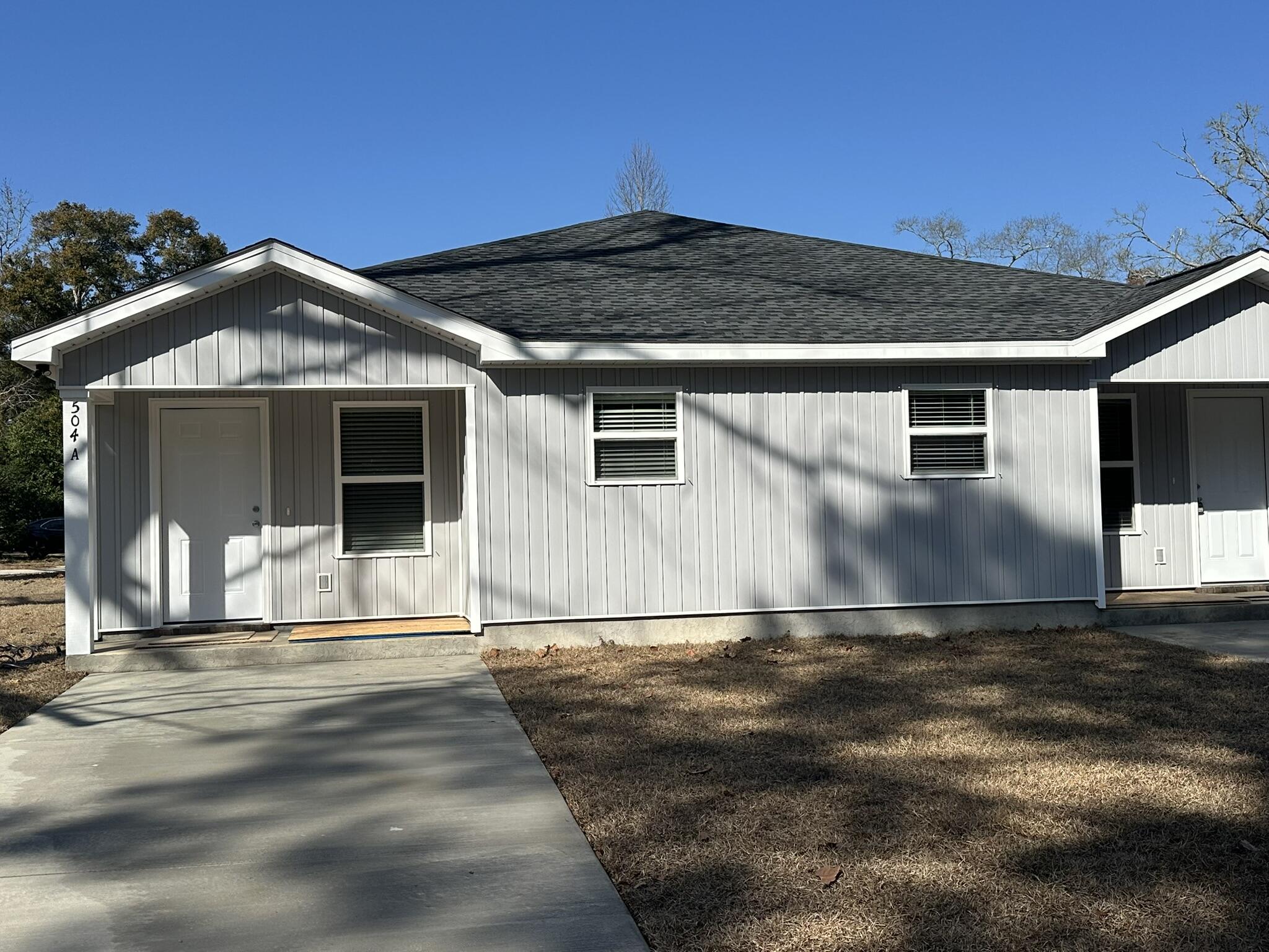 Brand-new Home! Be the first to move into this beauty, complete with LVP flooring, all-new construction, stainless steel appliances, and a refrigerator. This all-new two-bedroom home has a spacious living room and an open floor plan on a level lot. The location is convenient to town, with shopping and grocery stores nearby. The location makes for a quick commute to Eglin Air Force Base, the Army 7th group base, and Destin beaches.