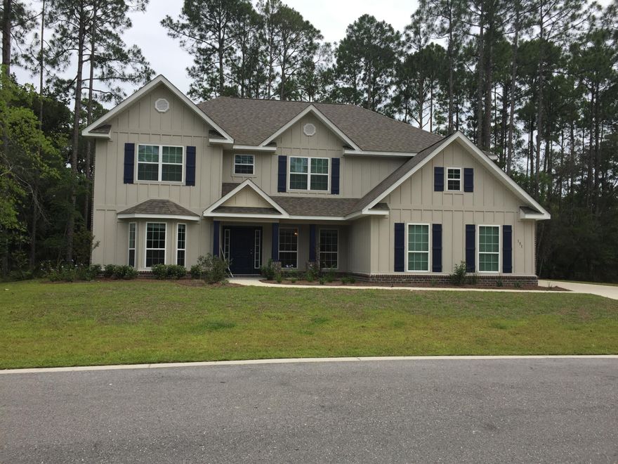 Back on the Market! 6 Bedrooms, 3.5 Baths, 4,258sq.ft, on a 2/3 Acre lot!!! Brand new home, beautiful and quiet community only a few minutes from the white sandy beaches! The Master Suite boasts 2 walk in closets and a huge bath. Formal Dining room and Breakfast Area. Wet Bar! Formal Office/Study. Tons of natural light flow into the Family Room from the 8 stacked Windows! The second floor breezeway overlooks both the family room and foyer. Upstairs has a large media room as well as 5 bedrooms! This one will go fast! Builder offers Warranty and Closing Cost Incentive!