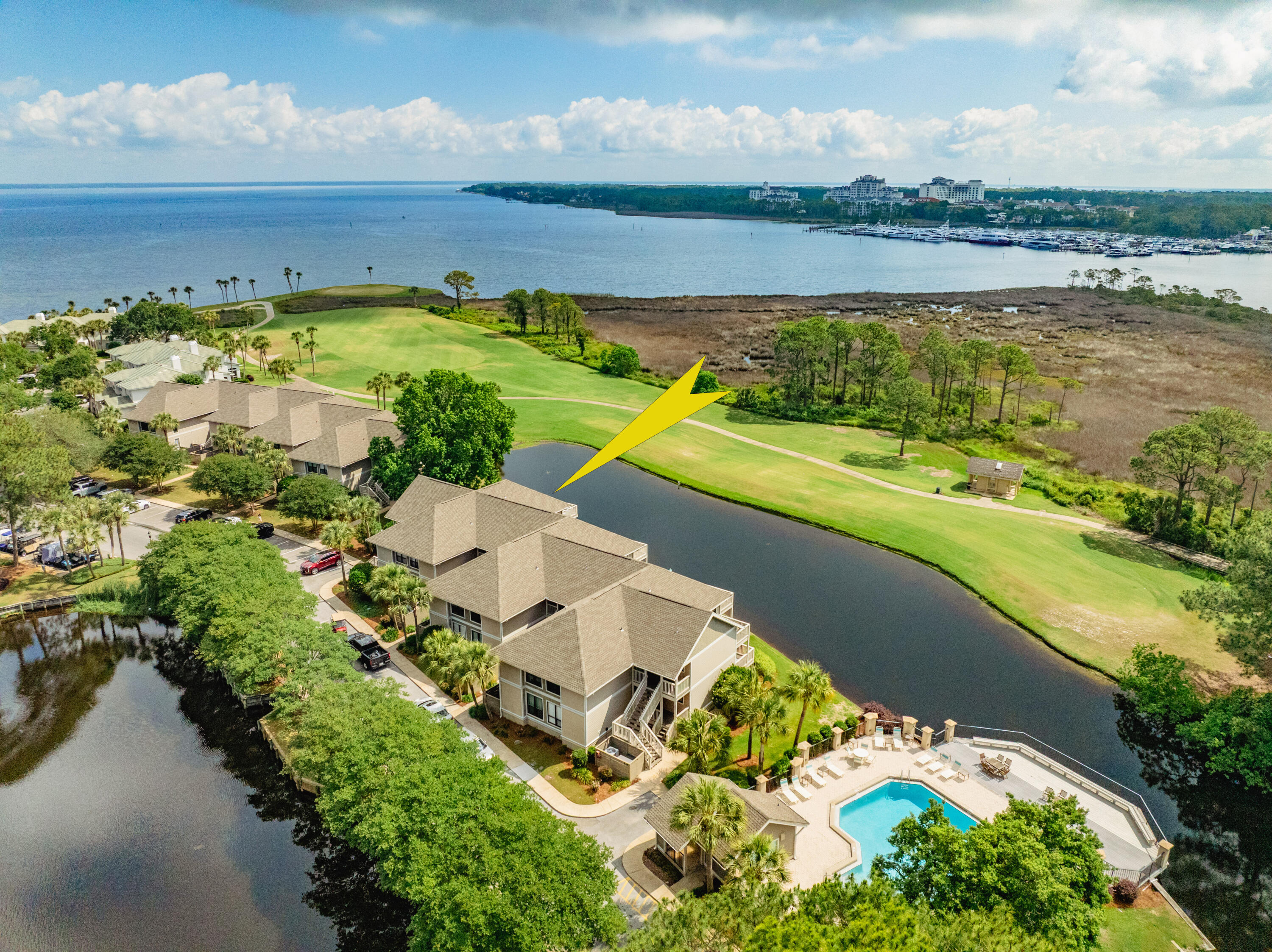 NEW LISTING! FURNISHED & REMODELED! 6-SEAT GOLF CART! CHECK OUT THE VIRTUAL TOUR! This lovely, rare two-bedroom & bath, second level, bay-view condominium is located in the coveted Harbour Point of the world-renowned Sandestin Golf and Beach Resort on the Emerald Coast overlooking the 14th fairway of the infamous Links Golf Course. The resort offers an array of amenities including enjoying the beach and bay, (4) golf courses, tennis and pickle ball courts, a full service 223-slip marina, water sport options including deep sea fishing, retail options, restaurant choices (from casual to gourmet), multiple swimming pools, and miles... of beautiful hiking and bicycle paths; you'll find many memorable ways to enjoy your days and nights without ever leaving the resort. Discover the Village of Baytowne Wharf, a beautiful 28-acre waterfront town center peppered with a collection of unique shops, charming eateries, night venues, and year-round special events. Then, escape and relax in your own private sanctuary and/or short-term rental property. Please call to coordinate your private showing today!
Rental Website
https://bookings-beachbumsdestin.escapia.com/Unit/Details/260032
Sandestin Beach and Golf Resort Website https://www.sandestin.com/things-to-do?_ga=2.260995341.1650859567.1747154110-1348364528.1747154105