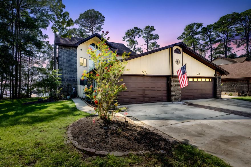 WATERFRONT PARADISE! Beautiful waterfront home in Hidden Cove with private dock on Tom's Bayou! Enjoy boating, fishing, and stunning sunsets from this spacious four bedroom, three bathroom home with bonus room and large upstairs storage. Water views from nearly every room. The updated kitchen features granite countertops, gas stove, and new appliances. Main-level bedroom and bath offer added privacy, with an additional master upstairs. Relax in the screened-in porch overlooking your deck and dock. Tile and wood flooring, with newly carpeted stairs for safety, magic gas fireplace, and central cooling complete this peaceful waterfront retreat.