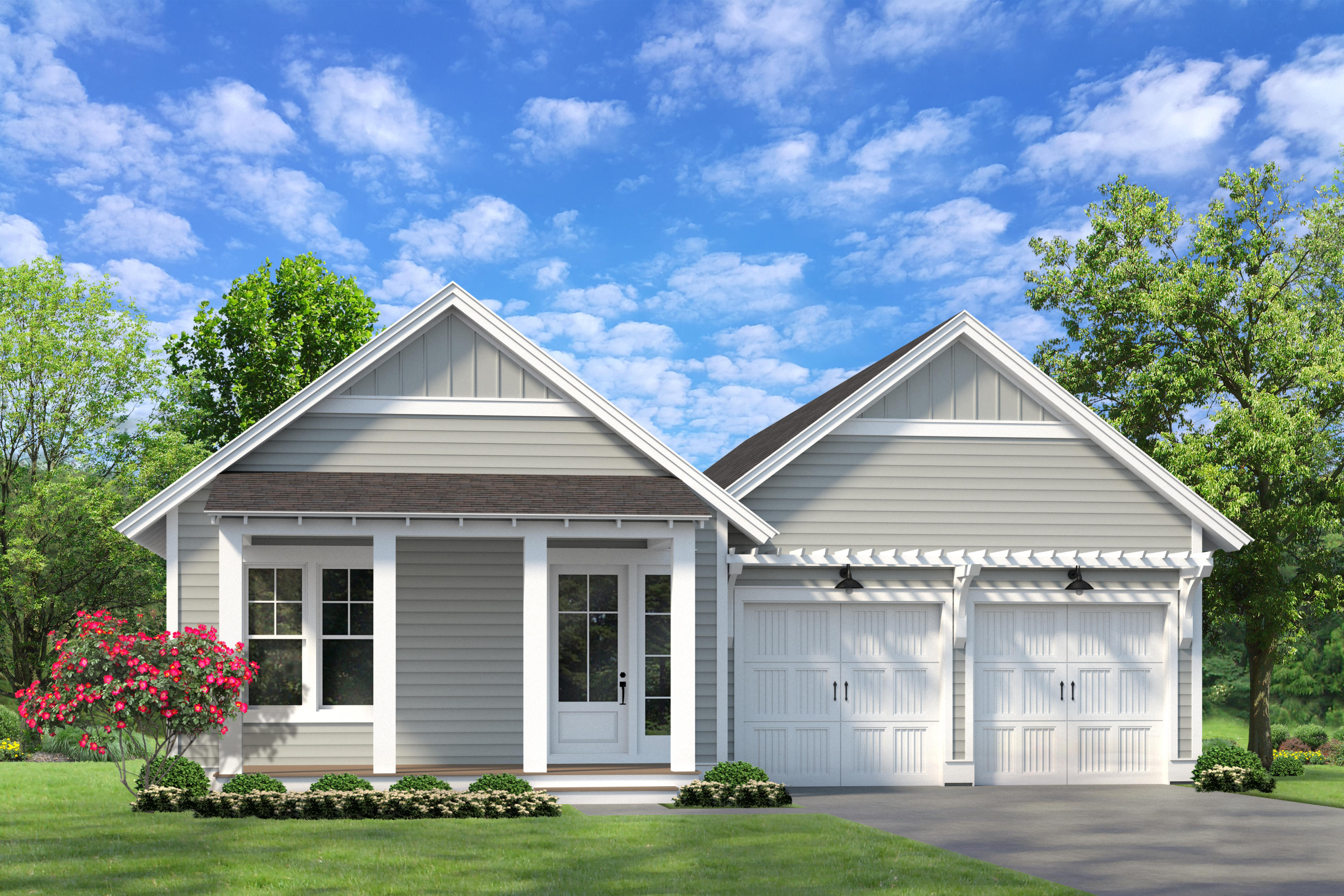 Romair Homes introduces the Eliot plan with 3 Bedrooms, 3 bathrooms, 2-car garage. Perfect for entertaining, the spacious great room opens up to the outside w 16' sliding glass doors to the screened in porch. Luxury features include quartz countertops in kitchen, soft close cabinets and drawers, and Thermador stainless appliances with 36'' range. Flooring includes engineered wire-brushed hardwood throughout, porcelain tile in master-bath shower and other bathrooms, and solid core doors, and front porch gas lantern. *Construction projected to commence in mid-October with C/O estimated sometime in May/June 2022