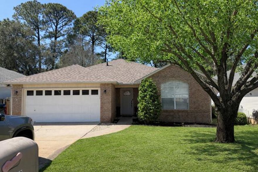 This beautifully remodeled home is located in a highly desirable Bluewater area of Niceville, just minutes from Eglin Air Force Base. The home offers a bright open floor plan with a cozy fireplace, modern updates throughout, and a comfortable layout perfect for families or professionals. With a large back deck and private fenced yard, the home provides a great space for relaxing or entertaining guests. Home Features:Approx. 1500 sq ft. of living space,3 spacious BRs and 2 full Bathrooms,Updated Kitchen and modern lighting,Primary bathroom with garden tub and new lighting, Fresh new interior paint throughout the home, No carpet-LVP in bedrooms and tile throughout the rest of the home, New lighting fixtures and ceiling fans throughout, Tankless hot water heater for endless hot water, Landscaped yard with sprinkler system on timer.

Lawn maintenance and pest control included.

TV in picture does not convey