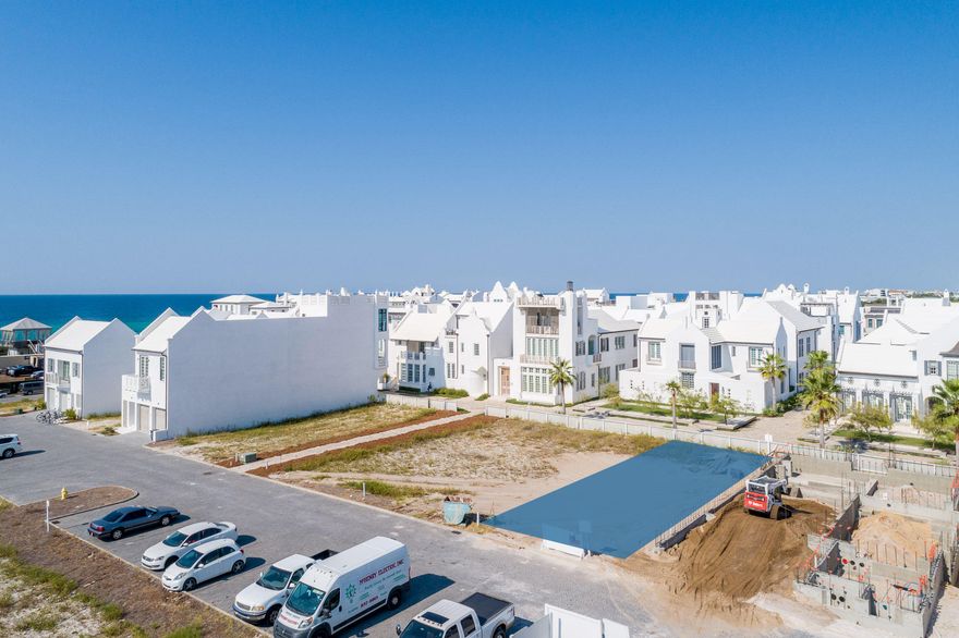 This courtyard homesite South of scenic Hwy 30A fronts Sea Garden Pedestrian Path to the west and features onsite 2-car garage parking. Conveniently located to the Private Owners Beach Club opening late summer 2020.
Nestled on 158 acres along the emerald waters and serene white sand beaches of Northwest Florida's Gulf Coast, Alys Beach is a New Urban community created with the highest standards for beauty, sustainability, and quality of life. White masonry homes are inspired by the harmonious architecture of Bermuda and Antigua, Guatemala. Courtyards meld indoor and outdoor spaces. Parks and trails preserve the wonder of a unique coastal habitat.