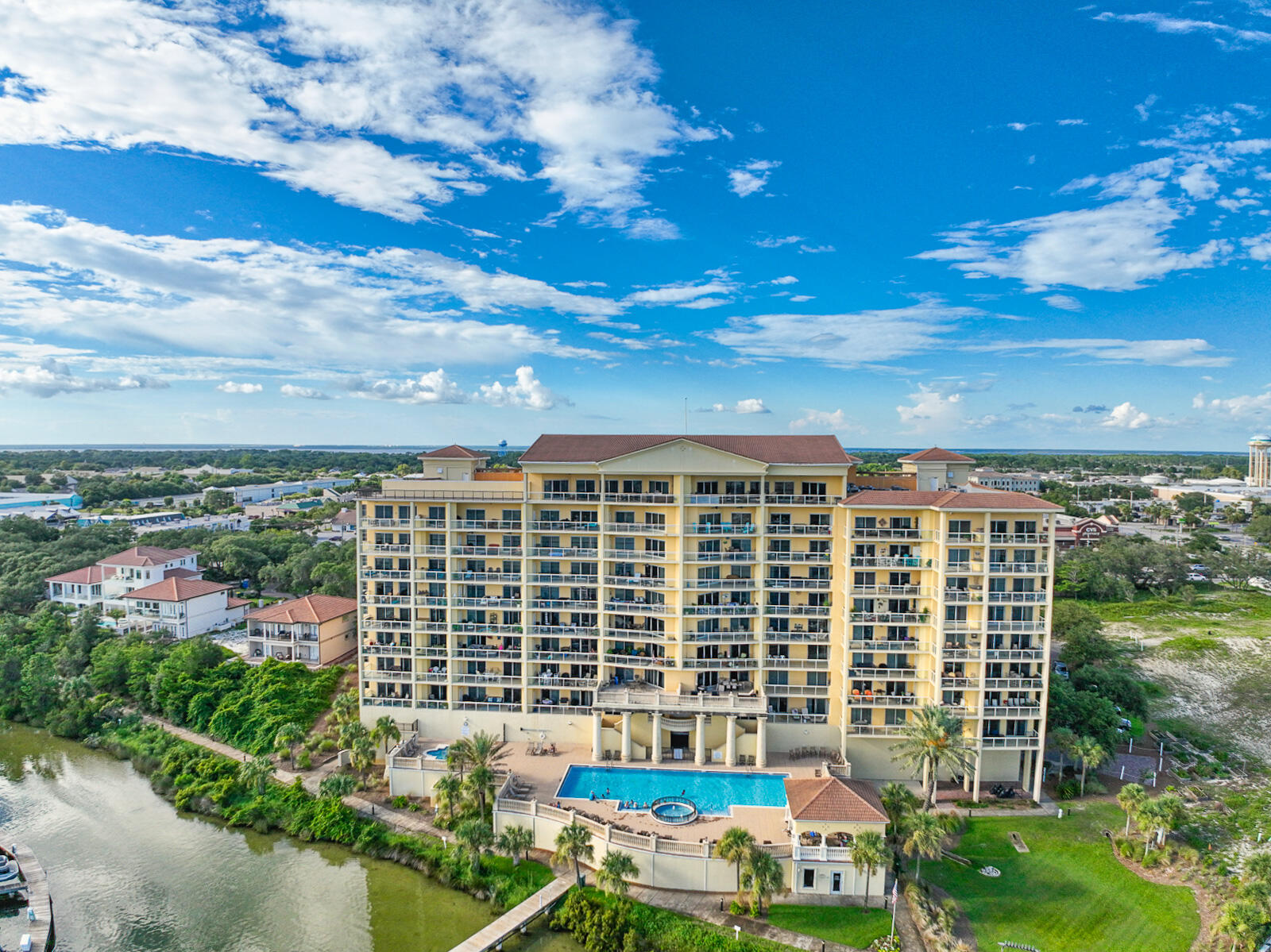 Welcome to paradise! This lovely home located in the elegant complex of Marbella is waiting just for you! Forever views of Destin Harbor and the Gulf of Mexico await you on the large 4th floor balcony. This 3 bedroom, 3 bath home plus media room with an ensuite would also make a perfect fourth bedroom. Everything is so beautiful and pristine and has been lovingly maintained. Marbella is such a beautiful complex and has everything you need for luxurious living. On premises is an owner's marina, a large swimming pool and 2 hot tubs overlooking the harbor, a gym, and covered garage parking. If you don't own a boat, you can join Legacy Boating Club right on the premises. Right in the heart of Destin and the Destin Water Taxi is just a phone call away. Professional pictures coming soon!