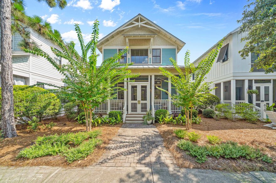 BEST-PRICED 4-BED in NatureWalk!!Stunning remodel, this NOW 4-bedroom, 3.5-bath home is the one you've been waiting for! Located in a premier location at the front of NatureWalk near the luxury pools and amenities, you're a quick bike ride into WaterColor & Seaside, and minutes to the emerald waters of 30A. Newly created spaces and bedrooms with full owner's suites on both floors, cozy fireplace, wood floors & multiple screened-in porches for moments of peace. Enjoy resort-style living with seasonally staffed elegant swimming areas, a private beach trail, and more! With the HOA handling upkeep and total landscaping, maintenance is minimal--giving you peace of mind & more time to relax! This FULLY furnished, turnkey home suits as a rental, peaceful second home, or permanent residence!