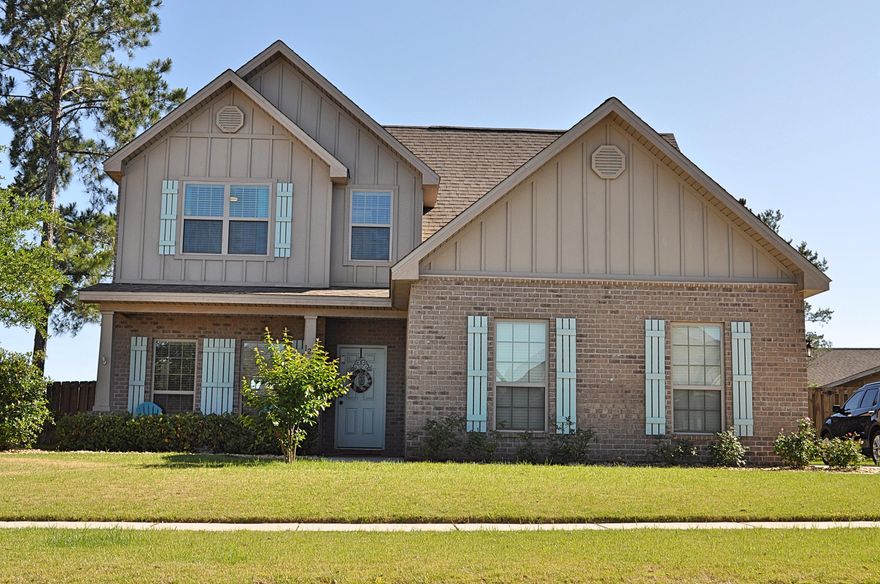 Pond front in the Passages neighborhood at Hammock Bay! This home displays traditional design and appeal in a two story home with beautiful curb appeal. This well laid out floor plan features 3 bedrooms, 2 and 1/2 baths, and a very large bonus room that could serve so many uses. The living area is open and bright. Kitchen features granite counter tops, stainless steel appliances, and a large kitchen island. All appliances included in the kitchen. The large master suite offers views of the pond. Master bath features large tile shower, split vanities with granite counter tops. Enjoy the patio with views of the pond and a beautifully landscaped, fenced back yard, perfect for those family bar-b-ques. Passages is close to the Canine Commons at Hammock Bay!
