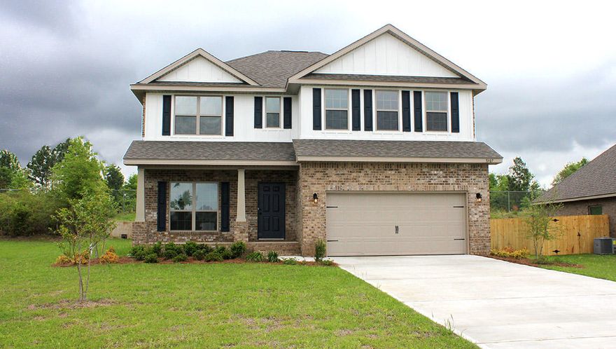 Lovely 4 bedroom + Bonus Room home features convenience of the master bedroom downstairs, with the added privacy of additional bedrooms upstairs. The bonus room makes for a great entertainment area, or an area for family to gather. Guest bedrooms feature a Jack and Jill bathroom. 4th bedroom is 15x19 feet, like a second Master Bedroom! Kitchen is great for entertaining with breakfast bar and new GE appliances. There are 3.5 bathrooms as well. The outside covered patio is spacious and makes for great entertaining and barbeques! Don't wait!! This home is estimated to be completed late summer/early fall of 2016.There is still time to add upgrades and select colors for this new home.Sales price currently reflects the base price of this home and is subject to change at any time.