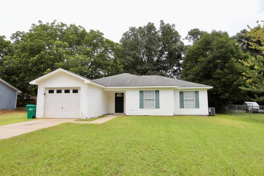 Charming 3BR/2BA Home on a Spacious 1/4-Acre Lot in Crestview! Welcome to your new home! This delightful 3-bedroom, 2-bathroom residence sits on a generous 1/4-acre lot and offers the perfect blend of comfort, charm, and convenience. Step inside to a bright and airy living area featuring a soaring cathedral ceiling that seamlessly flows into the dining space--ideal for family gatherings and entertaining guests. The spacious primary bedroom easily fits a king-size bed and includes a private ensuite bathroom for your comfort and privacy. Down the hall, you'll find two additional cozy bedrooms and a full guest bath, perfect for family or visitors. Enjoy outdoor living at its best with a large backyard, an open patio for grilling or relaxing, and plenty of room for kids or pets to play. A one-car garage adds convenience and storage space. Located just 5 minutes from Twin Hills Park, this home provides easy access to walking trails, sports facilities, and playgroundsmaking it perfect for those who love the outdoors. Don't miss your chance to own this charming home in Crestview. Schedule your showing today!