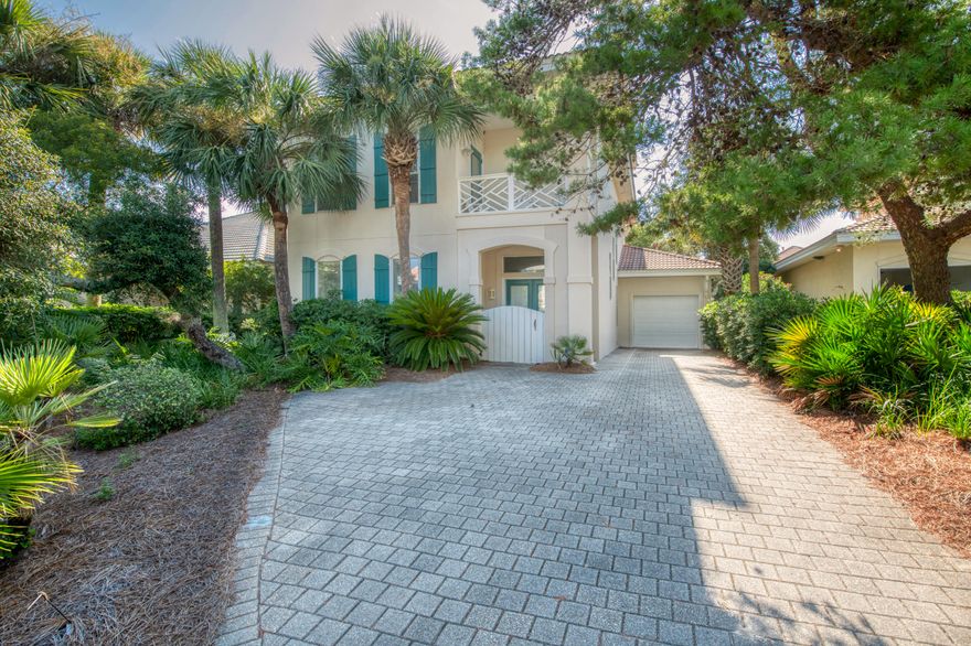 Located in one of Destin's most sought after gated beach communities, this home has fantastic potential for the new owner. Located close to the beach and the community pool area, it is an ideal location for a primary resident or investment property. Similar floor plans that have been upgraded and converting the third floor into a large bedroom gross over 85k annually. There is room for a pool and currently priced below replacement cost makes this the lowest priced home of this size in Destiny.