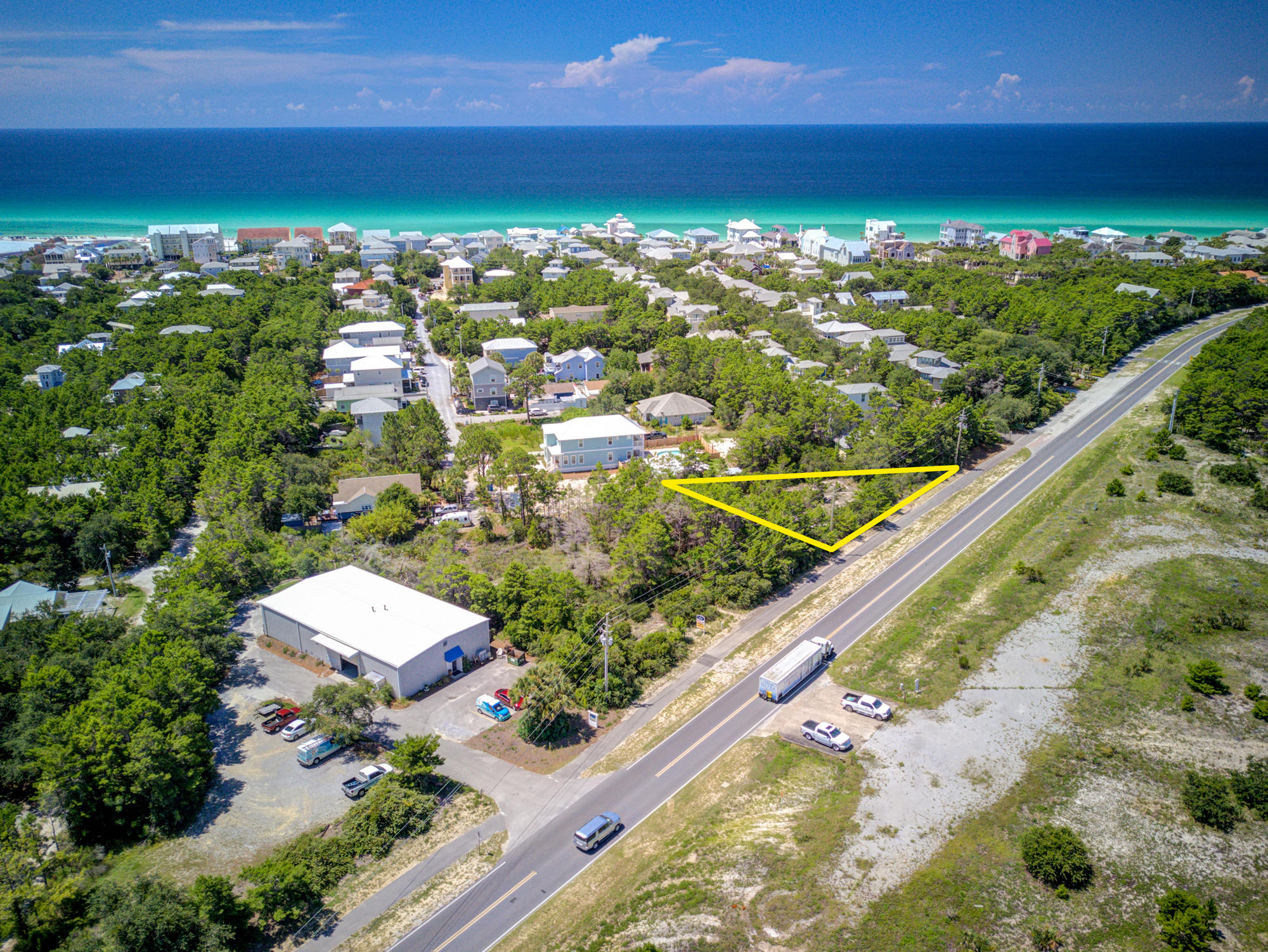 Exceptional vacant parcel located along the coveted Scenic 30A of South Walton County, suitable for the new development of commercial or residential use, offering a future Land Use known as Village Mixed Use. Buyer must verify the accuracy of all specifications and information.