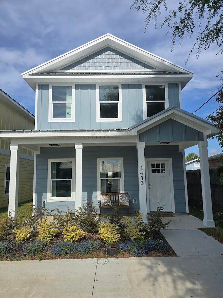 Experience the ultimate coastal lifestyle at Chestnut Ridge! Strategically positioned in the heart of historic St. Andrews, this new build offers the perfect blend of luxury and convenience. Enjoy the proximity to local attractions such as shopping, bars, farmers market, and dining, while still being just a 10-minute drive from the beach. St. Andrews marina offers a boat launch making it a quick and short boat ride to the pass and shell island! This stunning home features an open layout, premium finishes such as custom cabinetry,  upgraded stainless steel appliances, wood looking tile, storage closets, and a separate laundry, and hardie board and batton siding. The three bedrooms are located upstairs where you will enjoy the views of the historic area! Fun fact- you can watch local parades that take place on beck ave from your backyard!

Make this your primary residence or take advantage of the flexible zoning laws and make this your next investment property to Short Term Rent! Don't miss out on this incredible opportunity to own in a highly sought after community. You can't beat the location!

The city has purchased the lot behind this building and plan to use it for water retention.