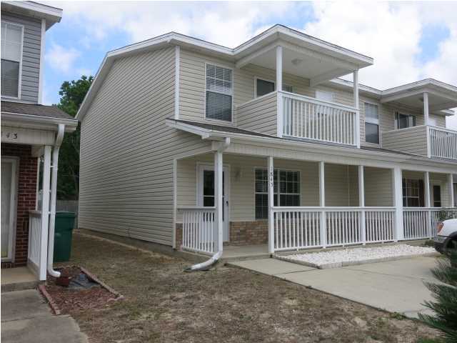 Awesome town home centrally located to Hurlburt Field and Eglin AFB. Remodeled in 2013 with new flooring, appliances and a new air conditioner. Fully equipped kitchen, neutral colors throughout. Extra storage closets and ceiling fans in living room and all bedrooms. Master bedroom has balcony access and a spacious master bath with double vanity and a walk-in closet. Partially fenced backyard. No smoking and no pets.