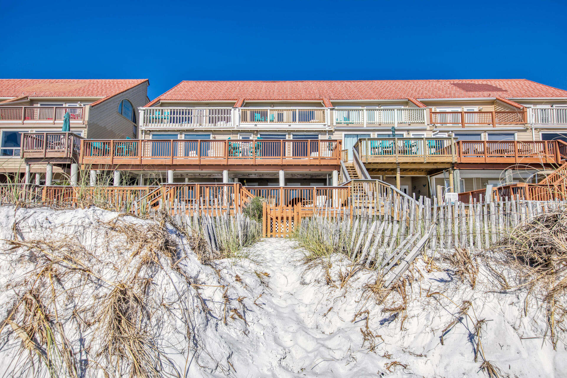 $150,673 VERIFIABLE 2019 INCOME (Gross B4 taxes/cleaning) W/EXCLUSIVE, PRIVATE BEACH FOR OWNER & THEIR GUESTS ONLY! 143K income during COVID! REAL performance & REAL numbers so now's the time to secure this Gulf front powerhouse W/GIANT 20X35 private deck that steps you directly onto your OWN PRIVATE BEACH W/SECURITY GUARD as opposed to other properties which offer ''private beach access.'' Offering stunning Gulf views from almost every room & the capability to sleep 23, live the Gulf front lifestyle you've always dreamed of while generating income when you're not there. Offering 5 BRs plus a bunk room there's room for everyone. Wake up to crashing waves & enjoy your morning coffee from the 2nd large 20x10 deck off Master.