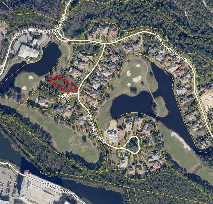 RARE & UNIQUE! Exceptional building site with golf course & lake frontage with no buildout requirments. Regatta Bay's luxurious homes are nestled amidst breathtaking nature preserves with the Choctawhatchee Bay as a northerly border. The Regatta Bay Golf and Country Club is a golfer's paradise and one of the most popular and sought after around! Legendary Marina is also located on the property offering boat storage and related services and for over 750 vessels.