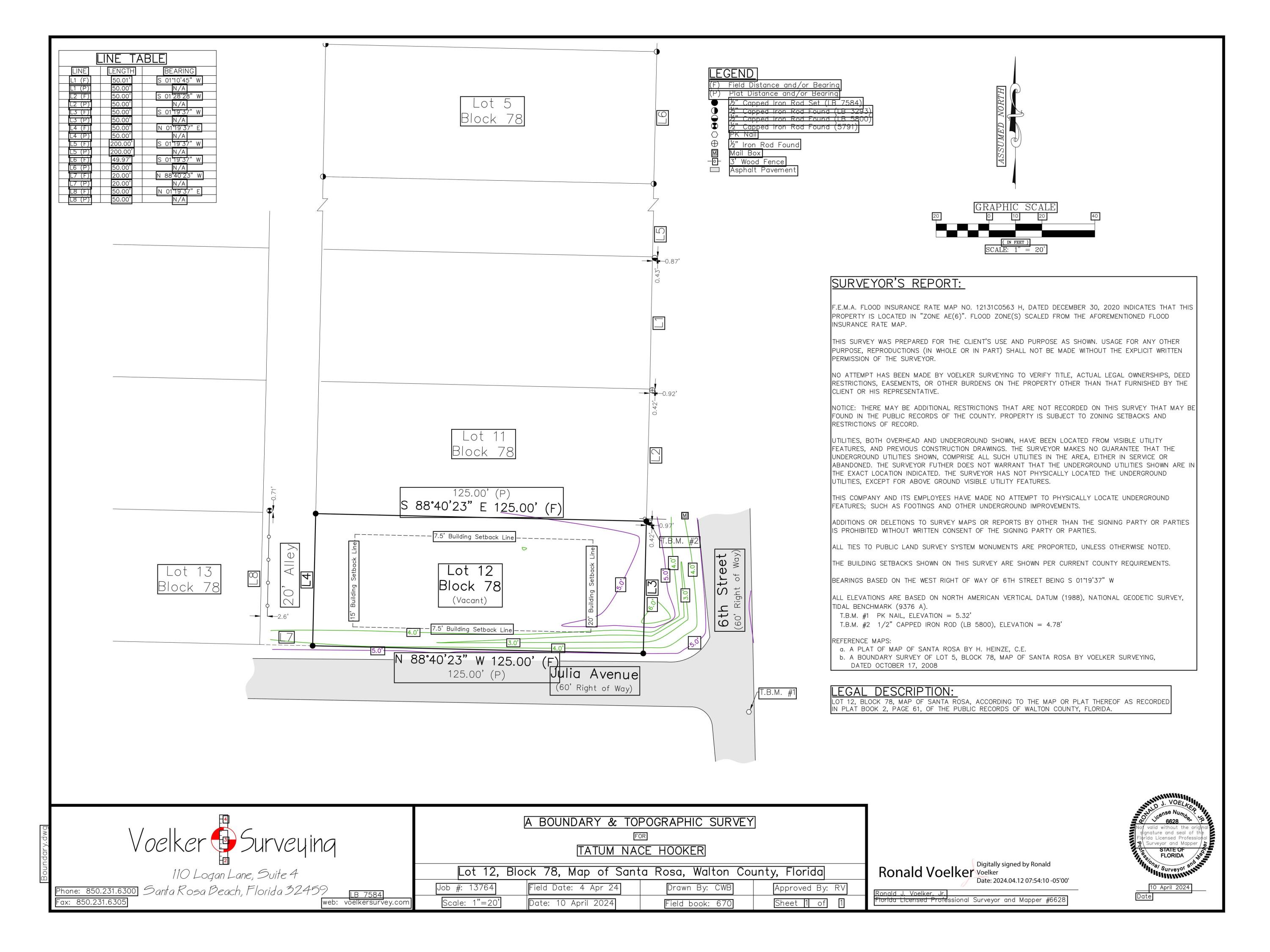 LOT 12 BLK 78 TOWN OF SANTA ROSA OR 1725-99 OR 2687-438 OR 2768-1025 OR 2771-4479 - Land