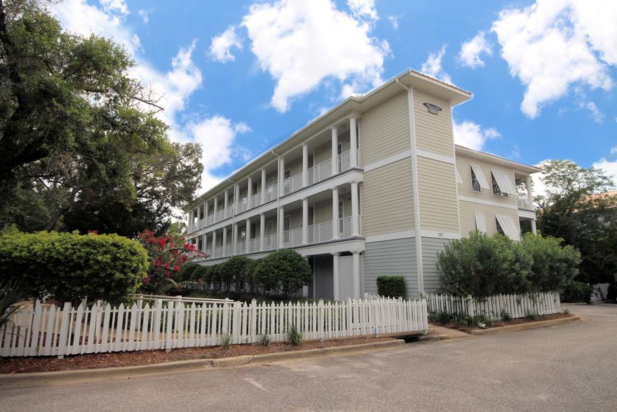 Lovely Condo in a Fantastic Location. Photos are of a similar unit - new photos coming soon. Historic Downtown Units are a Rare Find! 3 Bedroom 2 Bath Condo in a French Quarter-Like Setting at the Sound. Soaring Ceilings, Granite Counters and Crown Moldings adorn this Elegant Unit. Kitchen Space has Been Maximized with 42'' Up To The Ceiling Cabinets. Some with Glass Doors. Spacious and Private Master Suite. Beautiful Floorings, Fresh Paint, New Carpet in the Bedrooms. French Doors Lead to the Massive Private Balcony. Look Through the Trees For Views of the Water and Okaloosa Island! Walking Distance to Dining, Shopping and Activities! Don't Let This Get Away. Put it at the Top of the ''Must See'' List!Buyer to verify all measurements.