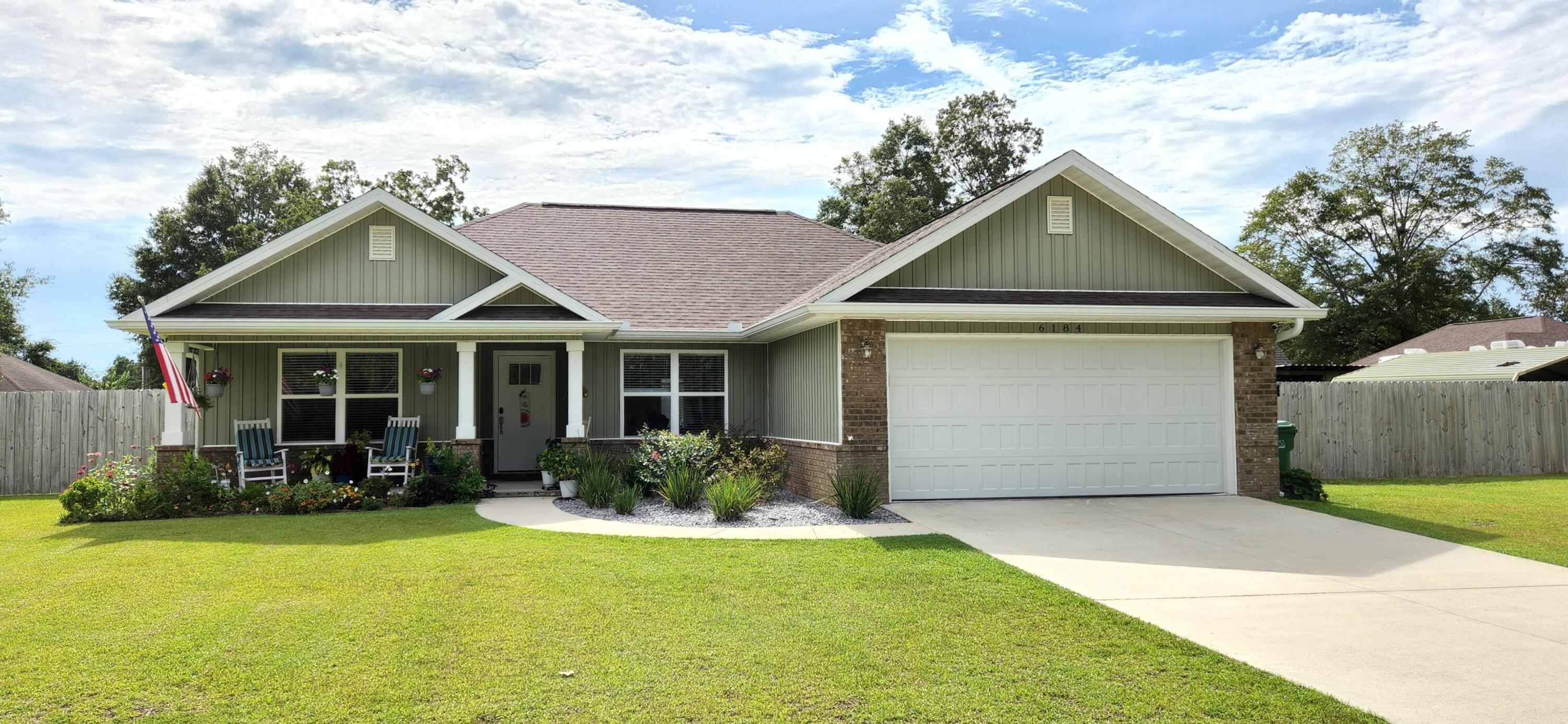 Better than New with upgrades! Ready to Move in in 30 days! Wonderful home on are large flat fenced lot with room to store your boat or RV! Great neighborhood with NO HOA! Beautiful landscaping and fully sodded yard gives a great curb appeal for this home. Inside is an open concept with new upgraded tile floors that are stunning. Kitchen has Granite counter tops, breakfast bar, under cabinet lighting and stainless steel appliances including the Three door Refrigerator! Large Owner's suite with trayed ceiling. Owner's bath with garden tub and separate shower with a large walk in closet. Out back you will find a great space for entertaining or enjoying time together. Large 10x20 workshop conveys with property. This one you just got to see to appreciate. Make your appointment Today!