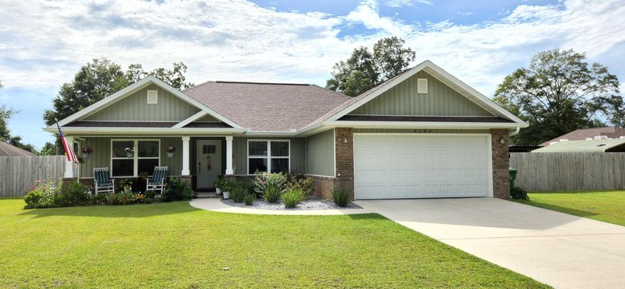 Better than New with upgrades! Ready to Move in in 30 days!  Wonderful home on are large flat fenced lot with room to store your boat or RV! Great neighborhood with NO HOA! Beautiful landscaping and fully sodded yard gives a great curb appeal for this home. Inside is an open concept with new upgraded tile floors that are stunning. Kitchen has Granite counter tops, breakfast bar, under cabinet lighting and stainless steel appliances including the Three door Refrigerator! Large Owner's suite with trayed ceiling. Owner's bath with garden tub and separate shower with a large walk in closet. Out back you will find a great space for entertaining or enjoying time together. Large 10x20 workshop conveys with property. This one you just got to see to appreciate. Make your appointment Today!