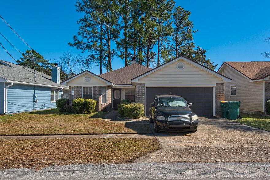 A lovely brick home in north Fort Walton Beach, that boasts a split floor plan, 3 bedrooms and an office, stainless steel appliances, fireplace, fenced back yard with additional storage shed and a 2 car garage.  Master bath has whirlpool tub, double vanity and walk in master closet. Owner allows cats and any size dog (non-aggressive breeds). All Coastal Realty Services residents are enrolled in the Resident Benefits Package (RBP) which includes renters insurance, HVAC air filter delivery (for applicable properties) and our best-in-class resident rewards program, and much more! More details upon application.