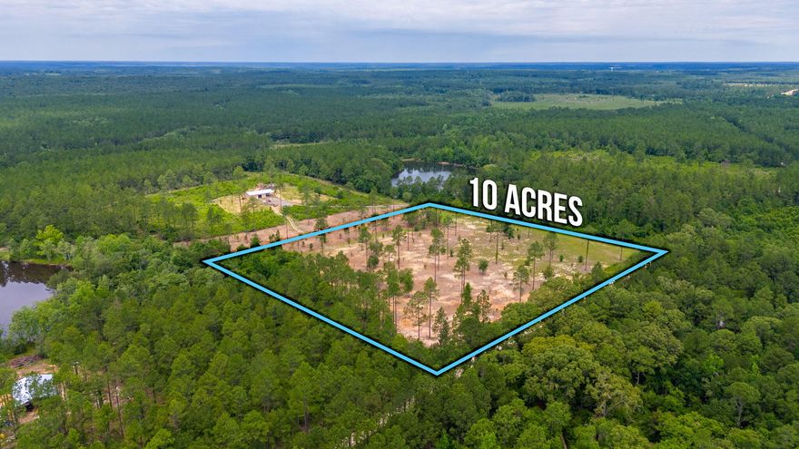 LOOKING FOR A GREAT PIECE OF PROPERTY NORTH OF CRESTVIEW TO BUILD YOUR DREAM HOME? THIS 10 ACRE PARCEL IS A GREAT PARCEL! PROPERTY IS ZONED FOR HORSES AND COWS. TONS OF ROOM FOR A GARDEN AS WELL. PROPERTY HAS BEEN CLEARED, STUMPS REMOVED, AS WELL AS SOME TREES LEFT - ALL THE WORK HAS BEEN DONE! TONS OF WILDLIFE ABOUND - PERFECT PLACE TO FIND THE RELAXING HOMESITE YOU HAVE BEEN DREAMING OF! EASY START TO YOUR NEW HOME! PROPERTY IS RESTRICTED TO NO MOBILE OR MANUFACTORED HOME.**** This property cannot be split into 2 five-acre tracts!!!!