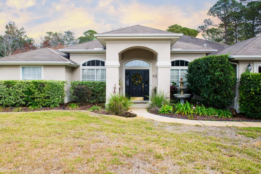 Your private getaway, surrounded by tall trees and nature, situated at the end of a cul-de-sac in the much sought after Ft. Walton Beach neighborhood, Overbrook. A crystal clear, salt water pool looks amazing. You can enjoy the covered lanai and patio with fire-pit all year round. The kitchen has granite, gas range, and stainless steel appliances. The master bathroom is newly renovated to give a spa-like feeling with a bathtub for soaking and a large, tiled walk-in shower. Cozy living room has a fire place and built ins. One of the four bedrooms would be perfect as a mother-in-law suite, with it's private bathroom and outside entrance. Too many features to list. Come look!