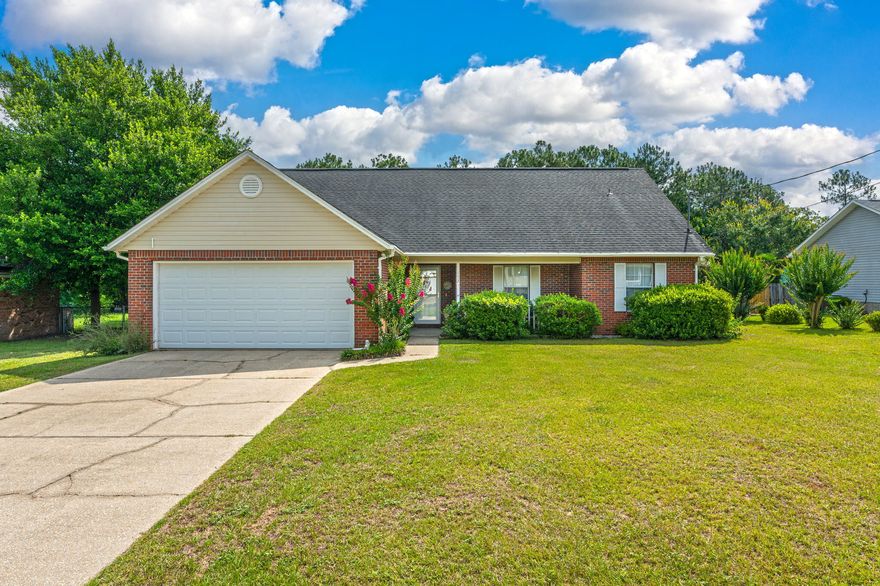Move-In-Ready 4 bedroom 2 bath home located in south Crestview providing easy commute to the local bases, beaches, and shopping centers. Spacious living room with beautiful engineered wood floors is ready to entertain your family and friends. Sneak up stairs for the 4 bedroom/ man cave/ she cave/ flex room providing its own area and privacy. The massive backyard is ready for your family dog and kids to run around and play in providing enough room for a future pool if you so desired.There is also a community park within a 10-15 minute walk. Roof 2005, HVAC 2012, Water Heater 2018. Schedule your showing today.
