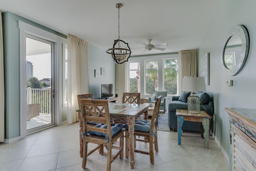 This move-in ready condo within the gates of Sandestin has been recently updated, including granite countertops, fresh paint, and new furniture. From the open-concept kitchen and living space to the balcony overlooking the grand garden on your corner unit, there is plenty of room to enjoy life and relax. It is only a short walk to Baytown Wharf and a golf cart ride to the beach, bay, and all the other amenities Sandestin has to offer. Situated in the luxurious Elation, this condo makes for the perfect full time getaway or rental as it is being sold fully furnished and turn key ready. Amenities include a gated underground parking garage, hot tub, zero entry lagoon shaped pool, children's pool, fitness room. Schedule a tour today to see it for yourself!