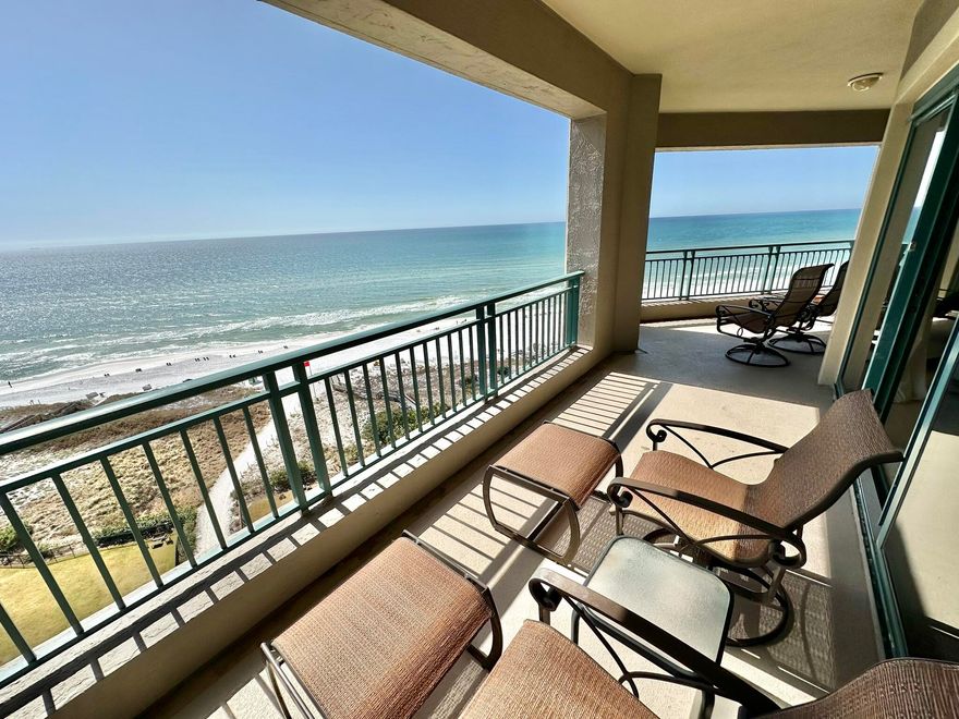 On the thirteenth floor of the beautiful, gulf front non-rental Southwinds III Condominium, this 2656 square foot home is configured in the most sought-after floor plan available for four-bedroom homes (J-Plan). Its spacious interior and over 1000 square feet of balcony affords an excellent setting for seaside living, entertaining, and enjoying the breathtaking vistas which change throughout the day depending on weather and angle of the sun. Enjoy your private beach with complimentary beach chair set up for residents or take advantage of the many Sandestin Resort amenities at your fingertips via the shuttle.