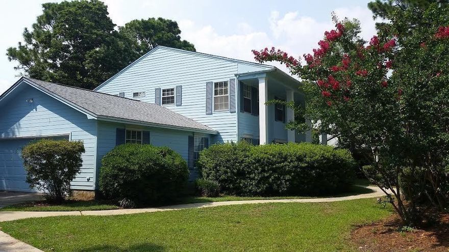 Lake front home located in sought after gated community of Southwind! This 2 story home is located approximately 10 miles from Eglin A. F. B. with clear views of the lake and golf course. Private balcony from the master bedroom overlooks the lake. Master bath has double vanities, separate shower, tub, and walk in closets. There are 2 decks for enjoying the view one just off the kitchen, great for entertaining. Huge living room has a fireplace and lots of space. Water heater and AC were replaced 2015. Buyer to verify all information deemed important. Call for a showing today!