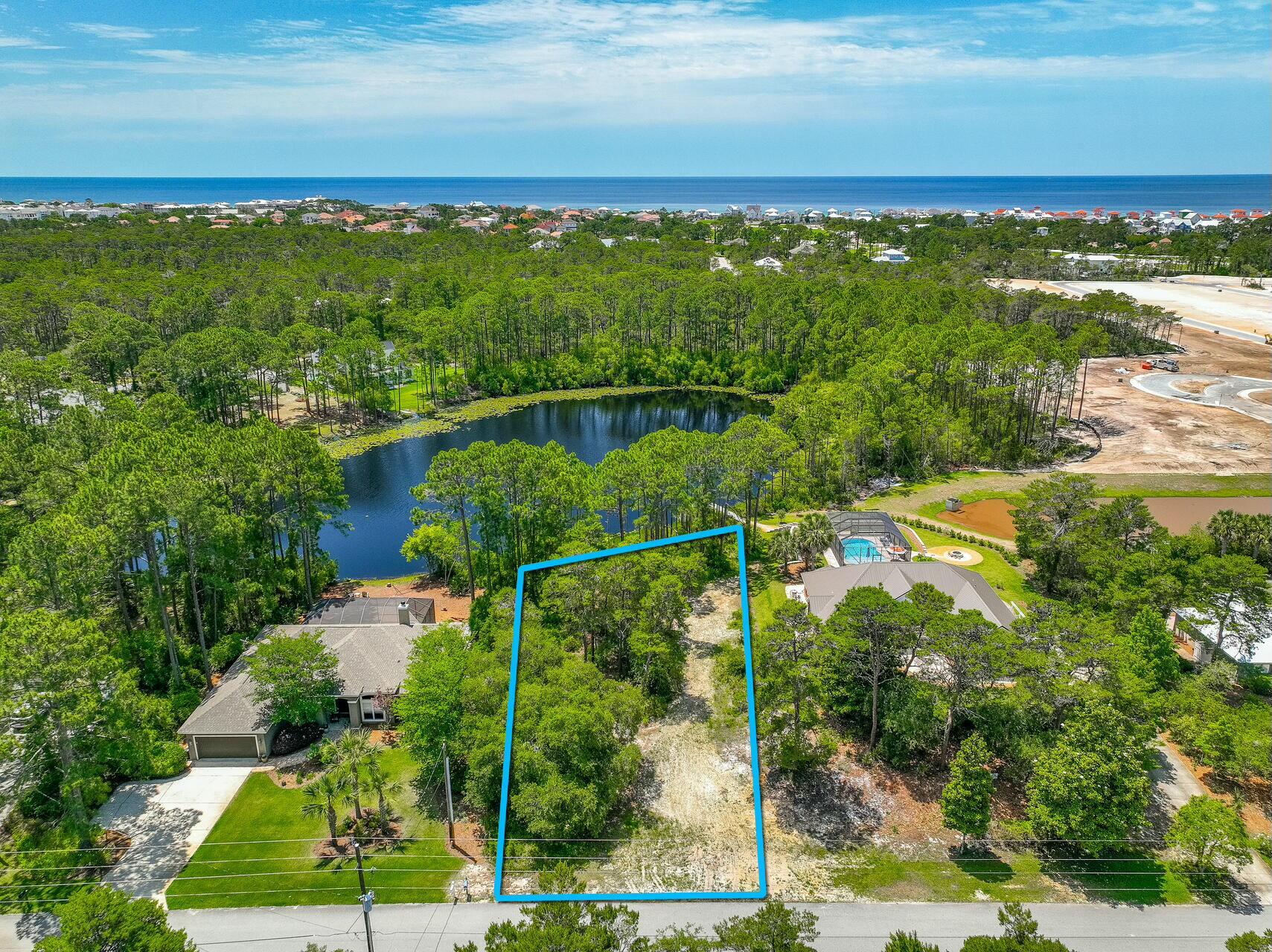 Dream Lakefront Opportunity in Santa Rosa RidgeStep into a life of tranquility and beauty with one of the largest lakefront lots in the sought-after Santa Rosa Ridge community. Nestled along the serene shores of Fox Lake.Located just a short golf cart ride from public beach access, vibrant Gulf Place, boutique shops, and a selection of top-tier restaurants, this lot is a gateway to both relaxation and adventure. Seize this rare opportunity to own a piece of paradise in Santa Rosa Ridge with NO HOA!