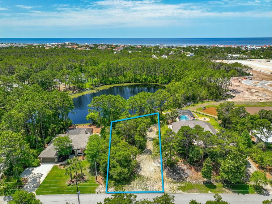Dream Lakefront Opportunity in Santa Rosa RidgeStep into a life of tranquility and beauty with one of the largest lakefront lots in the sought-after Santa Rosa Ridge community. Nestled along the serene shores of Fox Lake.Located just a short golf cart ride from public beach access, vibrant Gulf Place, boutique shops, and a selection of top-tier restaurants, this lot is a gateway to both relaxation and adventure. Seize this rare opportunity to own a piece of paradise in Santa Rosa Ridge with NO HOA!