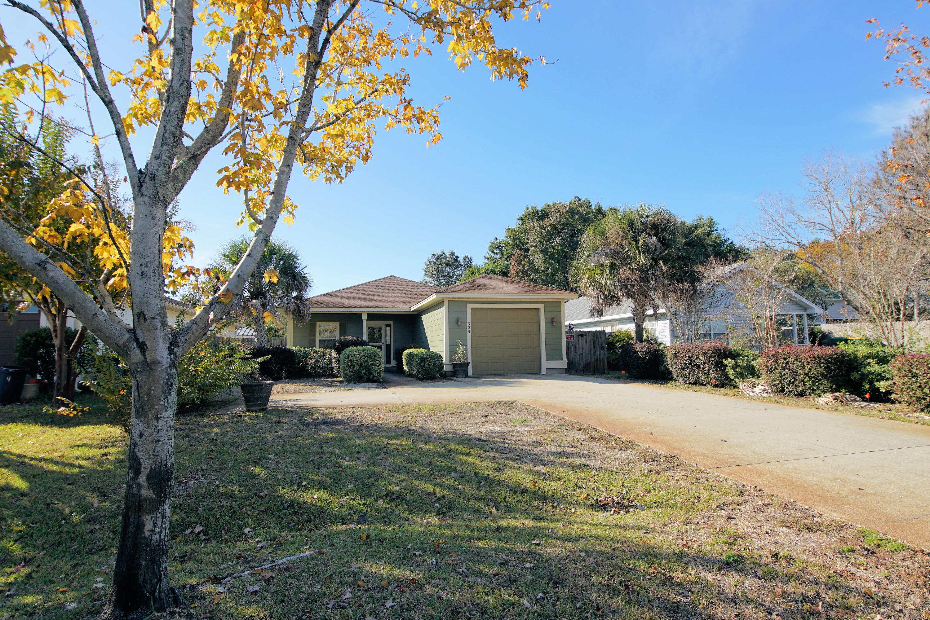 Great home in the heart of Destin close to everything! The HVAC was replaced in 2016 and the roof is original - only 14 years old.3 bedrooms + 2 Baths, indoor laundry room, 1 car garage and a fenced in back yard make this the perfect place to call home. The Kitchen is a great work space with stainless appliances and granite counter-tops, a large pantry and pretty cabinets! NO HOA's !!! You can park your boat/trailer or RV in the extra deep driveway. This home is close to the Beach, the Boat Launch at Joe's Bayou, shopping, dining and walking distance to Destin Elementary school! The yards sprinkler system pulls its water from a well! At this price it's going to go fast! Call for a showing