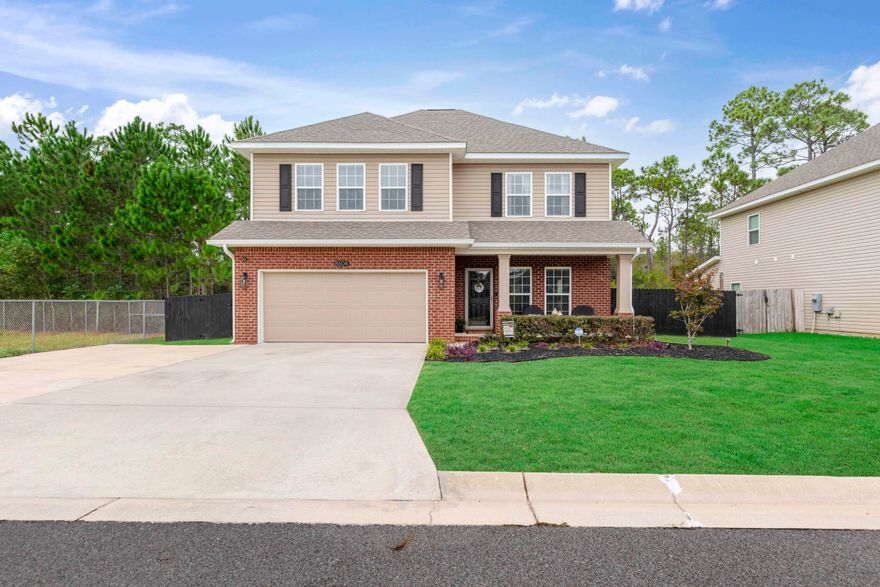 SELLERS WILL CONTRIBUTE $10,500 TO BUYER FOR 2-1 BUYDOWN OR ANY WAY MONEY WITH ACCEPCTABLE OFFER !!! CLOSE TO PENSACOLA NAS and BEACHES! Gorgeous 4 bedroom, 3.5 bathroom home with 2 car garage in Berkshire Estates! The beautifully maintained and updated home has much to offer. As you enter the home, the open concept first floor welcomes you to the spacious living room with LVP wood look flooring, ceiling fan, and plenty of windows for lots of natural light. You are then guided to the dining area with new lighting and room for large table to entertain family and guests. The spacious kitchen has been tastefully updated with gorgeous granite countertops and island breakfast bar with waterfall countertops, tumbled subway tile backsplash, new lighting and more! Side by