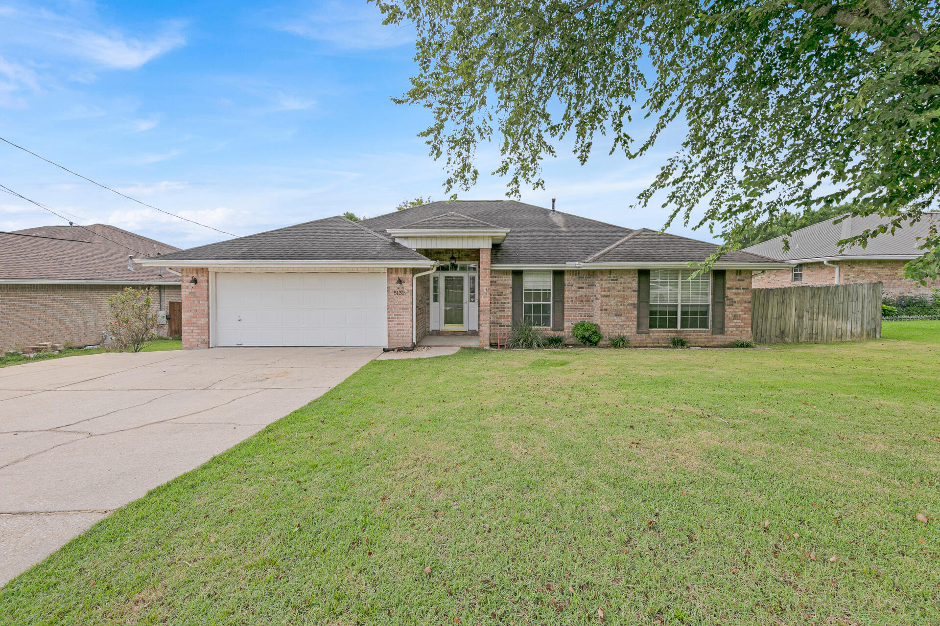 A fabulous brick ranch located in the sought after community of Antioch Estates with a 2014 Roof and gas water heater, tile wood flooring. The kitchen has solid surface countertops with custom cabinets, gas stove, upgraded lighting, large laundry room with gas or electric hookup for dryer. Laundry room also has custom cabinetry with pocket door to kitchen. All bedrooms have large closets and the 4th bedroom has been used as office/play area. You will love the over 1/4 acre sodded backyard with a storage shed/work room with lights and electric already run.