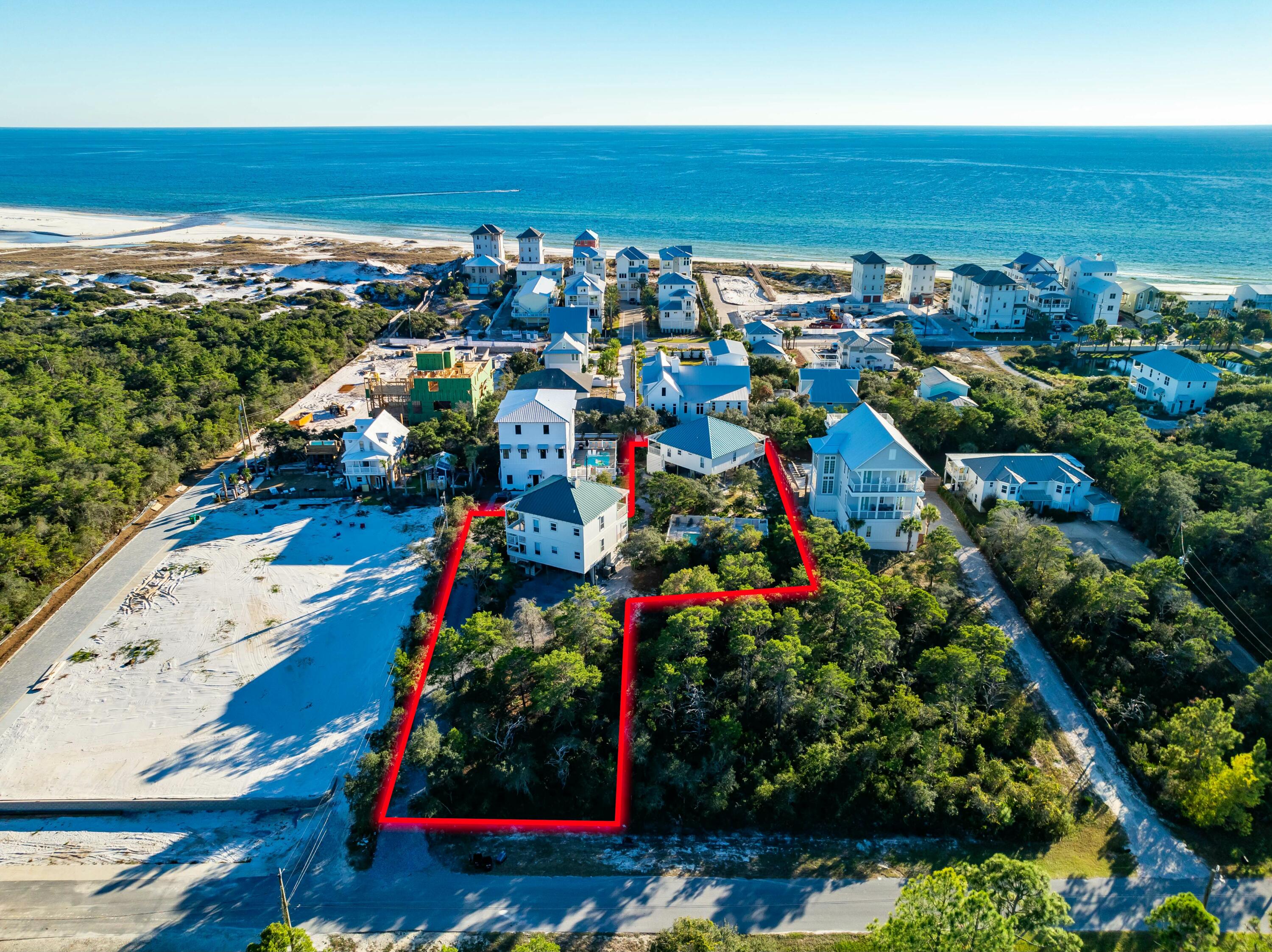 A Rare 30A Opportunity!216 E Park Place Avenue offers one of the most compelling opportunities along the Emerald Coast - a 0.72-acre property just a short stroll from the sugar-white sands and emerald waters of Inlet Beach. Whether you're envisioning a luxury redevelopment or a private coastal retreat, this address delivers the location, scale, and flexibility to bring your vision to life.Positioned for transformation, this oversized homesite offers incredible potential for redevelopment. With ample space to design multiple luxury residences or one iconic coastal estate, the possibilities are remarkable. Its prime location near Rosemary Beach, Alys Beach, and the best of the 30A ensures lasting value and strong demand for future development or resale. Currently, the property features two charming coastal homes. Mystic Cottage is approximately 1,826 square feet and includes four bedrooms and four bathrooms, comfortably sleeping up to 13 guests. Hideaway Cottage is approximately 1,657 square feet and offers three bedrooms and two and a half bathrooms, sleeping up to eight guests. Both homes share a private pool and have been thoughtfully designed to embrace the relaxed elegance of Inlet Beach living. Whether preserved, renovated, or reimagined, these structures offer a strong foundation and immediate rental income potential.
Just steps from direct beach access, this address blends tranquility with convenience. Enjoy easy access to scenic 30A, world-class dining, boutique shopping, and the renowned charm of surrounding beach communities. This is a standout location for vacationers, investors, or homeowners seeking the best of the Emerald Coast lifestyle.
This property is more than just real estate - it's a rare canvas for your vision. Whether you're a developer ready to bring a concept to life or a buyer looking to build a one-of-a-kind Gulf-side haven, 216 E Park Place Avenue offers the location, scale, and potential to make it happen.
Contact us today to explore this extraordinary opportunity.