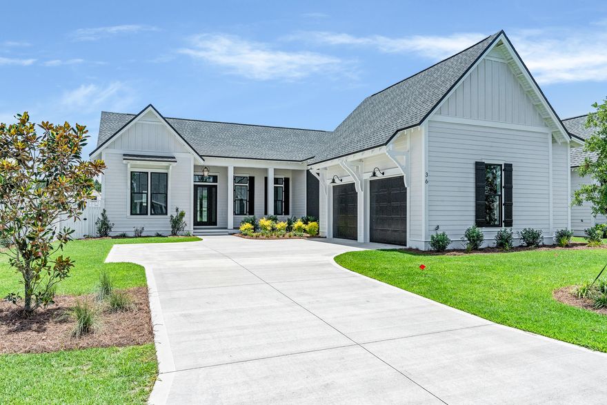 Move In Ready!Discover refined coastal living in this stunning Hampton plan by Huff Homes, a 4-bedroom, 3.5-bathroom home, thoughtfully designed with a separate study and premium finishes throughout. This single-story residence offers spacious open-concept living, a fully equipped dream kitchen, wide-plank Medallion wood flooring, and a modern 60' linear electric fireplace in the living room. The chef's kitchen features quartz countertops, a herringbone tile backsplash extending to the ceiling, and a luxury Wolf & Sub-Zero appliance package, plus a Scotsman nugget ice maker! A Butler's pantry with stacked cabinets provides additional storage and food prep space, while under-cabinet lighting enhances the ambiance and functionality. The primary suite is a retreat of its own, complemented by spa-like finishes such as a freestanding soaker tub and a large walk-in closet with ample storage. The outside of this home offers a luxurious style with upgraded black exterior windows and bronze slider doors opening up to a spacious screened back porch. The back yard offers plenty of space + pre-plumbing prepped for a future pool! Located in The Pines neighborhood of the Watersound Origins community, this home offers exceptional craftsmanship, a beautifully designed floor plan, and all the amenity access that comes with owning in this highly sought after community. 

The Watersound Origins community offers an unparalleled lifestyle in South Walton  exceptional amenities, notoriously friendly and welcoming atmosphere, zero short-term rentals, and close proximity to all that 30A and Inlet Beach has to offer. Enjoy the zero-entry pool, playground, sports courts, and fitness center at the Village Commons, play a round of golf or foot golf at the Origins Golf Course, or take a walk along the many miles of walking and biking trails that wind all throughout the neighborhood! The new Watersound Town Center located at the entrance to the community offers several fantastic dining options (casual and formal), medical services, Starbucks, Publix, a Pavilion that hosts events year round, and more!
