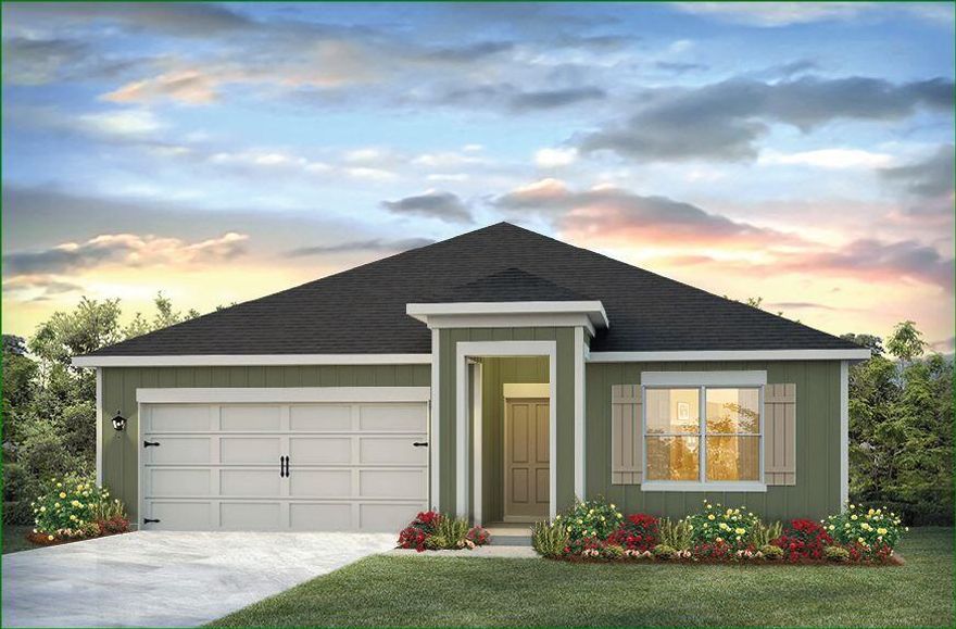 NEW CONSTRUCTION in Heritage Plantation! A rural, natural setting & LARGE homesites. The Cali floorplan is 1 of our hottest designs: FABULOUS Open Design for relaxed living. '4 beds, 2 baths', 2 car garage, irrigation system & gas tankless water heater. Beautiful kitchen with: Large Island bar, stainless appliances, built in microwave, smooth-top range, quiet dishwasher, pantry & a roomy dining area. Striking wood-look flooring & plush carpet in bedrooms. Spacious bed-1 & adjoining bath has a large walk-in closet, extra-large storage closet, double sink vanity & large shower. The Smart Home 'Connect' System includes several convenient Smart Home devices. STYLISH & durable Hardie exterior makes for nice clean lines & GREAT curb appeal.