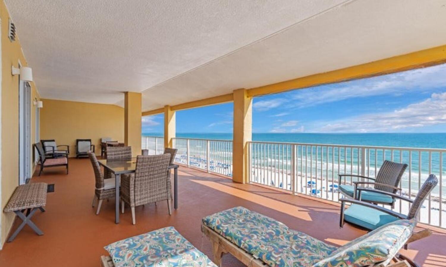 Rare 4 Bedroom Gulf-Front Opportunity at Tropic Winds! This spacious 4 bed, 4 bath condo features a floorplan that seldom comes to marketa"making it a true standout in Panama City Beach. Enjoy two Gulf-front master suites, each with stunning views and direct balcony access. The oversized balcony offers plenty of space for entertaining or relaxing while taking in the breathtaking sunsets. Tropic Winds boasts resort-style amenities, including a beachfront pool, hot tub, sauna, fitness center, outdoor grilling area, and direct beach access. Overflow parking is conveniently located just across the street. Whether you're looking for a vacation home, rental investment, or full-time residence, this rare floorplan delivers the ultimate beachfront lifestyle. Don't miss this exceptional opportunity!