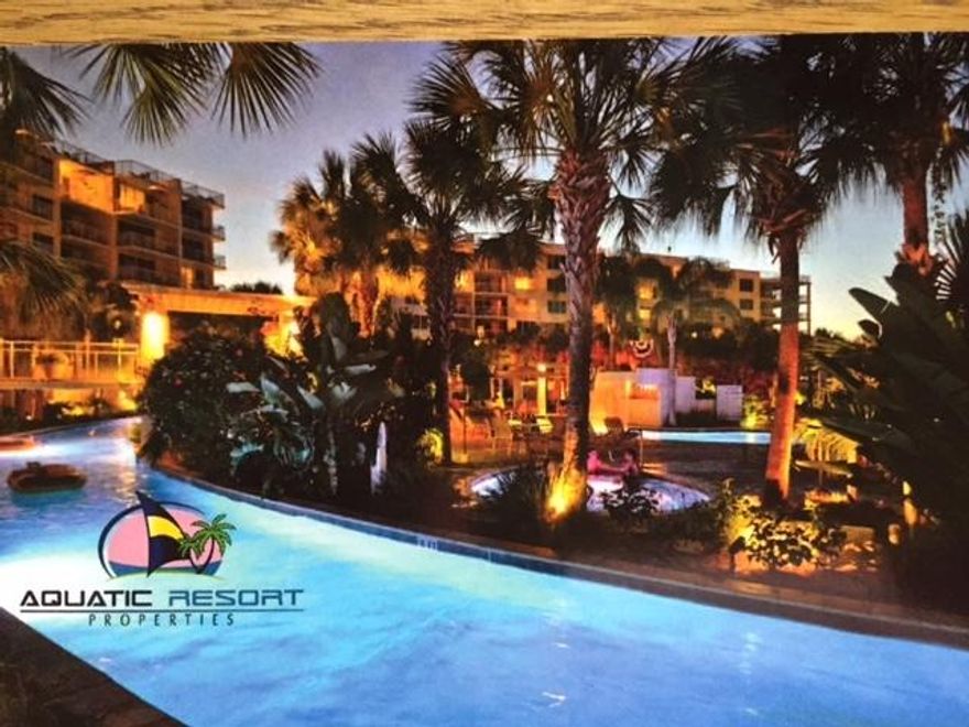 This newly redecorated unit is an excellent rental income producer. As a Lanai unit it comes with a private garage and a large patio that affords a private BBQ area. The view is Choctawhatchee Bay, the Lazy River and main bay side pool area. Destin West Beach & Bay Resort offers a sky bridge to the gulf side with access to the beach, a large gulf front pool, and a splash garden and grotto pool at the Ramada. Also featured is the bay side lazy river and waterfall pool, numerous hot tubs and an exercise facility.