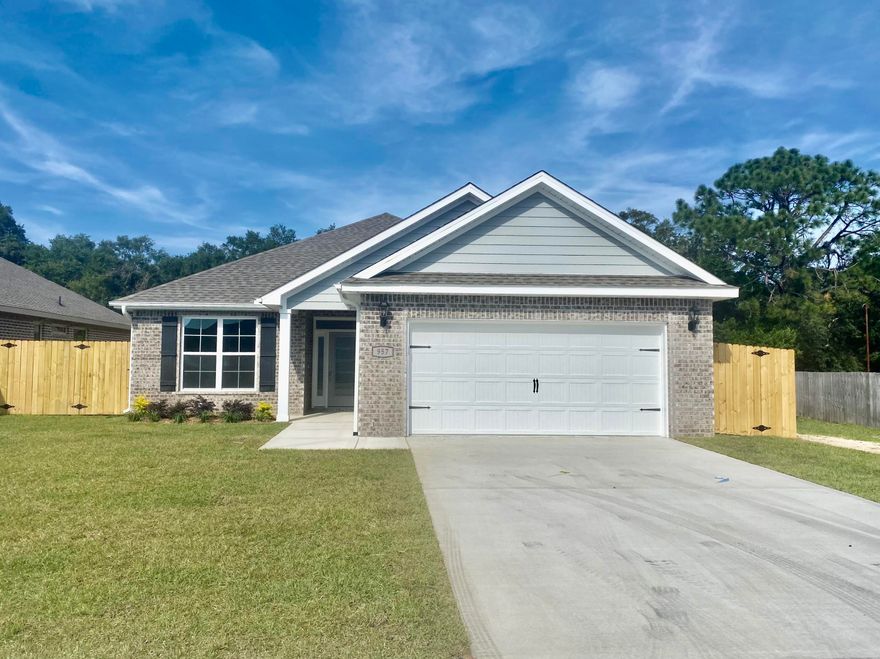 Welcome to Mckenzie Meadows. A 13 lot subdivision located in Fort Walton Beach, Fl.Centrally located minutes away for the beautiful white sandy beaches of the Emerald Coast, Air Force Bases, shopping and restaurants.  As you walk into this beautiful home you will enjoy your family gatherings in this spacious plank tile living room.  Enjoy cooking in this beautiful kitchen with granite countertops and spacious breakfast bar. Adjacent to the kitchen is the separate dining room for entertaining.  The master bath offers double granite sink vanities, separate shower, and garden tub.  Off the living room area enjoy your coffee on the lanai.  Make this fabulous home yours today.  Buyer to verify any and all areas of importance, including covenants and restrictions see in documents.