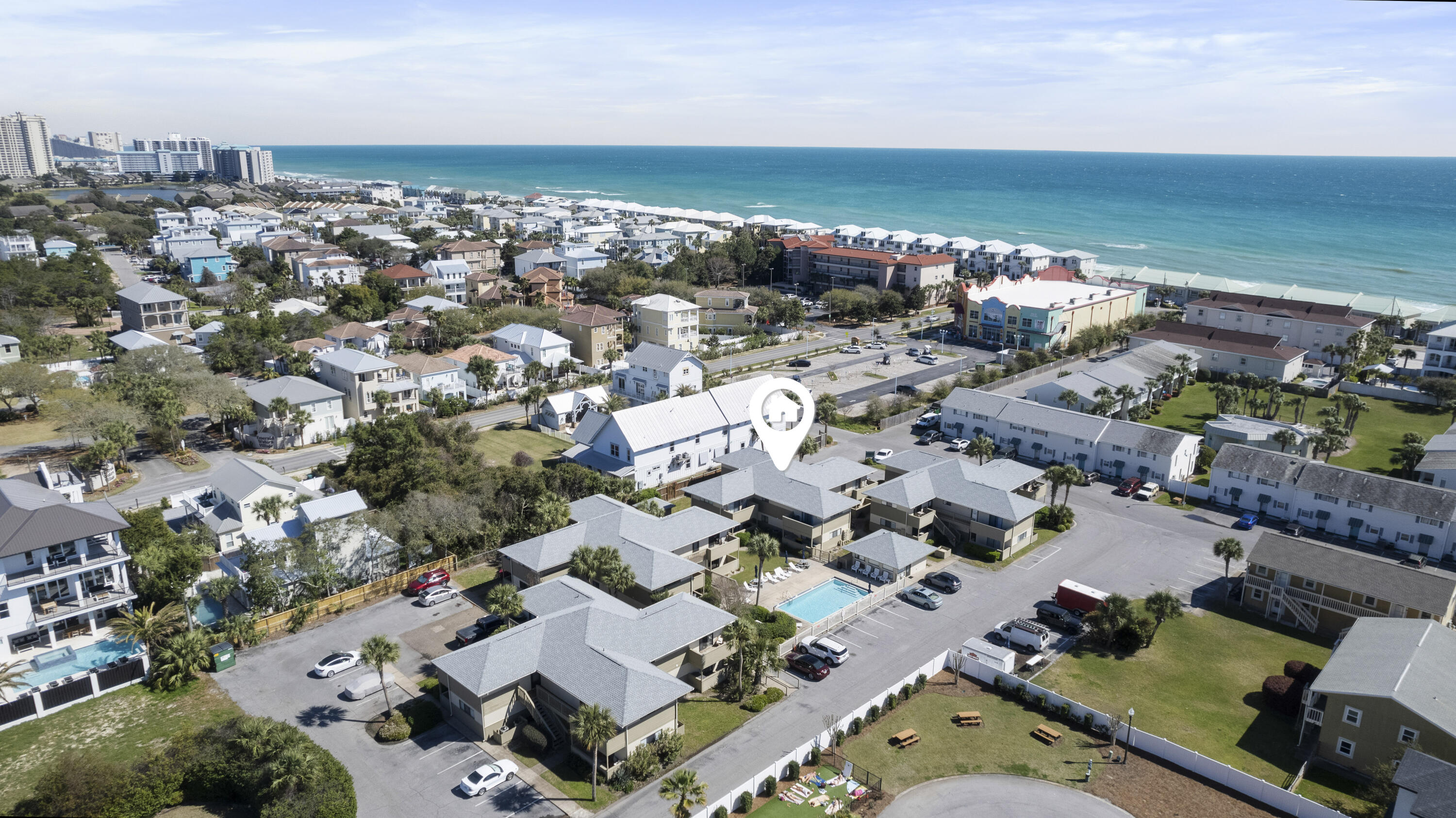 Your Dream Beach Getaway - A Rare Ground-Floor Gem! This charming, upgraded condo in the heart of Miramar Beach and Destin offers the perfect blend of beach luxury and convenience. Skip the hassle of stairs--this rare ground-floor unit provides effortless access to the community pool and is just steps away from the stunning emerald waters and sugar-white sands of the Gulf of Mexico. Whether you're looking for a turnkey vacation rental or a personal beach retreat, this condo is ideally situated near Pompano Joe's, premier shopping, top-rated restaurants, and the scenic Old 98 bike path. Hop on your bike and cruise to the beach or a sunset dinner--pure coastal living at its finest! This beautifully fully-furnished condo is ready for you to enjoy from day one. Don't miss this incredible... opportunity to own a prime beach escapeschedule your showing today! Buyer to verify all information.