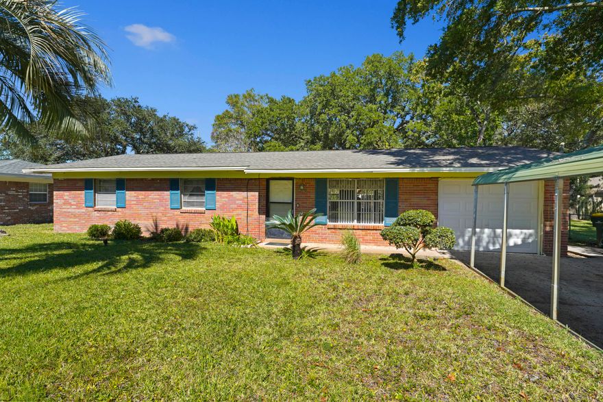 Welcome to 429 Sullivan Street! This single-story, 4 bedroom 2 bath brick ranch is in a fantastic location in Fort Walton Beach bordering Mary Esther, near all the amenities on Mary Esther Blvd.. The home is just 5 miles from Hurlburt Field, 17 Miles to Eglin, and just 5 Miles to the nearest beach access on Okaloosa Island!  When you enter the home you'll take note of the open and straightforward floor plan with the beds and baths down the connecting hallway.  Some of the upgrades include larger diagonally placed tile wall to wall and a recently renovated master shower. The dimensional shingle roof is about 4 years old and HVAC and HWH have been replaced by the seller with serviceable life remaining. This property has tremendous potential and is a great value at the price and location.