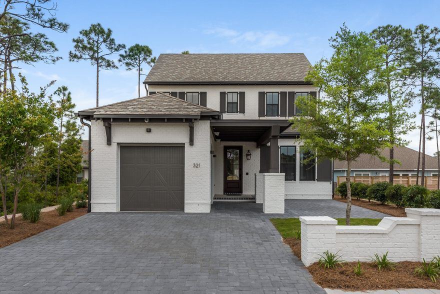 This home is ready for you to move in!! Minutes to Gulf Place and the Gulf of Mexico!! Randy Wise Homes beautiful new gated community north of 30A. Walk or ride your bike to Gulf Place. You will enjoy being tucked in to this gated community but minutes to the beach. Ridgewalk is a french inspired all brick community. The Aquatine floor plan has three bedroom, three and a half bathroom home is simple with a coastal elegance. Did I mention that there is a bonus room also. Barn door, blinds throughout and all smart technology to include outdoor cameras and fiber optics to the home. Neighborhood pool has begin construction and should be completed by January 2019. Come see this beautifully appointed home. Come take a tour of Ridgewalk today. Stop by our sales center , open daily.