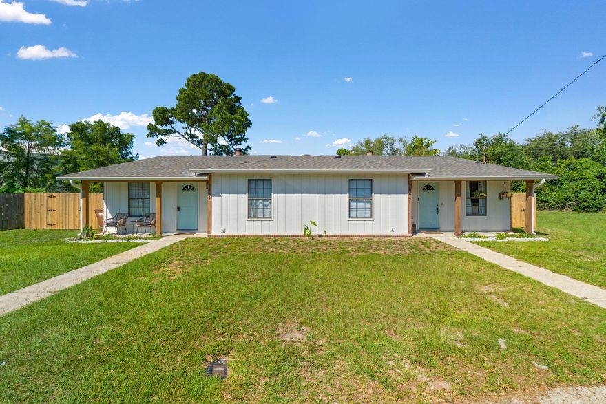 Great opportunity to purchase a turn key, updated duplex in Gulf Breeze.  Just minutes from the white sandy beaches of Pensacola Beach and the Gulf of Mexico.  Each side has been updated in the last year and features two bedrooms and two bathrooms, one being ensuite.  One side has been on a short term rental program and the other has had long term tenant with lease expiring 6/30 which gives you the ability to live in one side and rent the other!  Opportunities like this don't come up very often so take advantage of this!!!