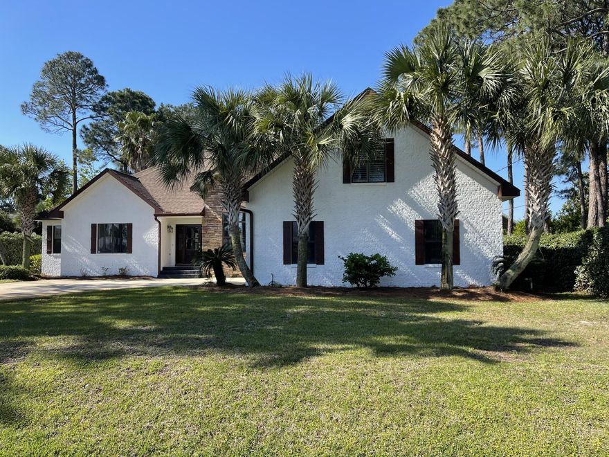 If you're looking for a pristine four-bedroom home in a great location directly across from the Choctawhatchee Bay, look no further. This  home has All New Paint Interior and Exterior, updated bathrooms and is loaded with upgrades. Here are some of the many highlights this home has to offer: 4 bedrooms plus an office with a bay view, upgraded kitchen with granite counters, stainless steel GE & Kenmore appliances, five-burner gas cook top, 10 foot ceilings, crown molding, gas fireplace, tile and wood flooring throughout, relaxing brick back patio perfect for grilling out or entertaining, as well as a casual and formal dining area.