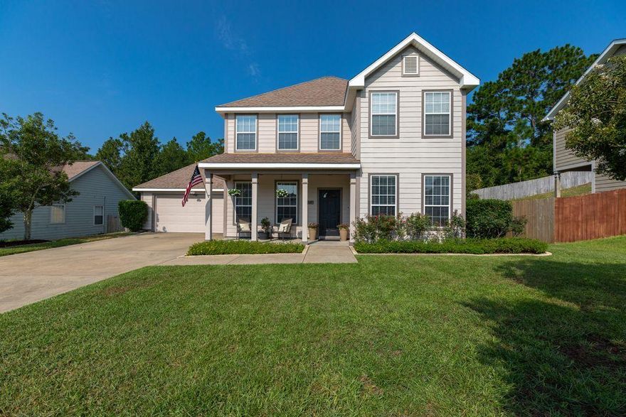 Stunning 3 Bedroom 2.5 Bathroom -  well appointed family home  in Sandy Ridge Estates. This home has MANY UPDATES to include NEW 10 mm chestnut laminate wood flooring, NEW Mohawk Carpet 10 yr warranty, NEW tile in bathrooms and laundry room, NEW paint, NEW 5 1/4 inch base boards, New window casing & trim,  NEW Crown molding, NEW oil rubbed bronze fixtures-fans -hardware throughout home. Whole house Westinghouse water softener and reverse osmosis water drinking system and much much more! HUGE MB and MBath with garden tub, walk-in shower, double vanity & WIC, Large 2nd & 3rd bedrooms, Indoor laundry room, 2 car garage and privacy fenced yard w/  front porch and back patio! This amazing will home will not last so schedule your showing today!