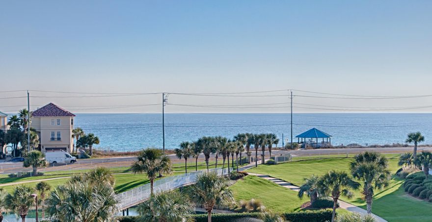 Looking for a Gulf Front view without a Gulf Front price tag, look no further! Fabulous unobstructed Southern views of the pristine Gulf of Mexico the minute you walk through the front door. Owners have meticulously maintained this condo and used ONLY as a second home. Beautifully furnished and everything stays. Entry foyer, Hall BUNKS, two king sized bedrooms and very spacious bathrooms. Amalfi boasts the largest sized two bedrooms along Scenic Gulf Dr. Building is a concrete and steel constructed complex on 8 1/2 LUSH acres, gated and fenced with grilling areas, 360 Ft of unobstructed Gulf front with gazebo and beach service. Fitness center, 2 pools, one heated, two lighted tennis courts and clubhouse. Garage parking with locked storage! Fannie Mae fixed rate financing approved.